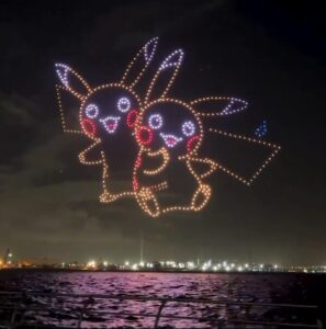 Pokémon drone show in Japan